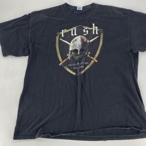 Rush Snakes & Arrows Tour 2008 Band T-Shirt Black Mens XXL M&O Knits Graphic Tee